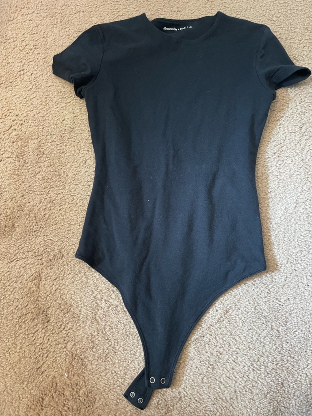 Abercrombie bodysuit short sleeve size small black